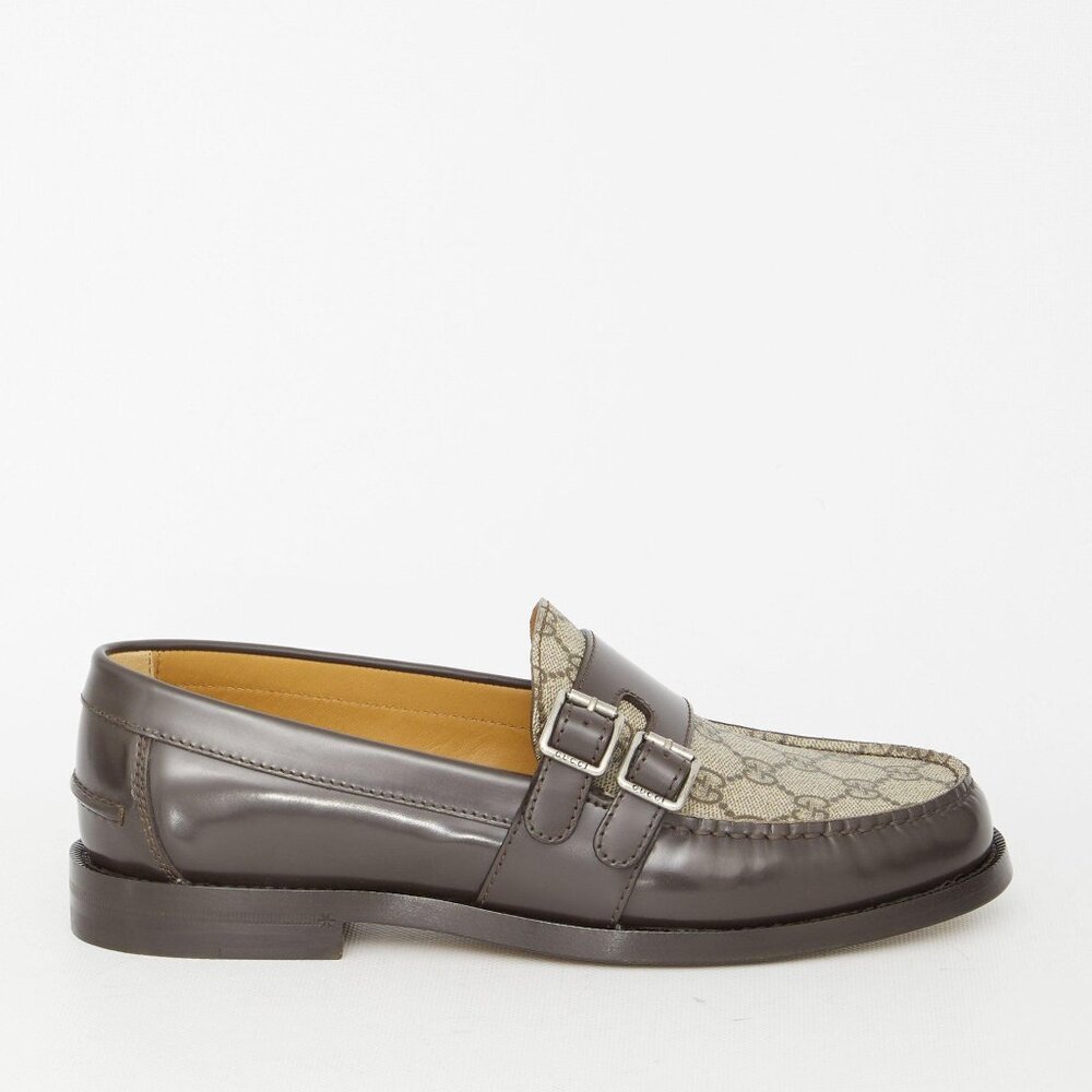 Gucci Men's GG Buckle Loafers Shoes New With Box Size 6